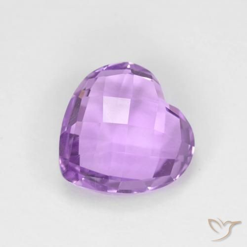 9,17 ctw natürlicher Mittelrosa Violett Amethyst, Herz, VVS
