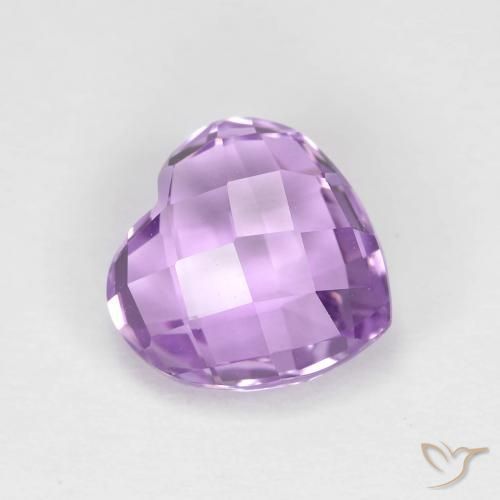 9,17 ctw natürlicher Mittelrosa Violett Amethyst, Herz, VVS