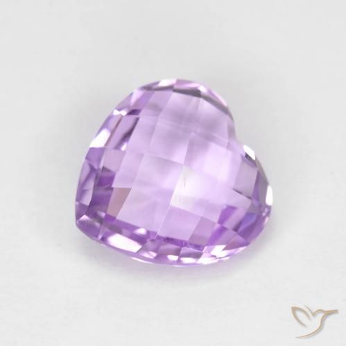 9,17 ctw natürlicher Mittelrosa Violett Amethyst, Herz, VVS