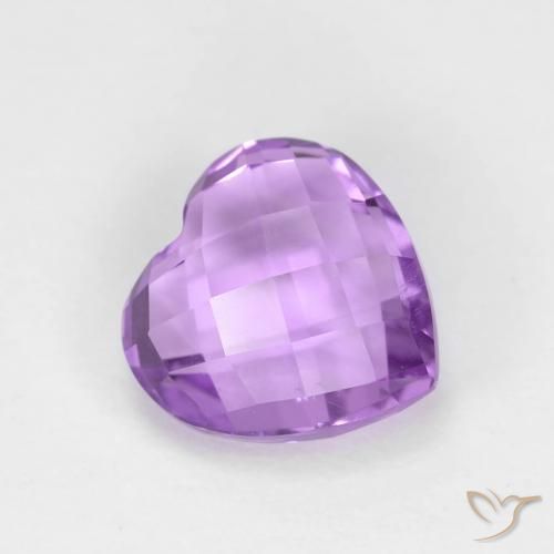 9,17 ctw natürlicher Rosaig-violett Amethyst, Herz, VVS