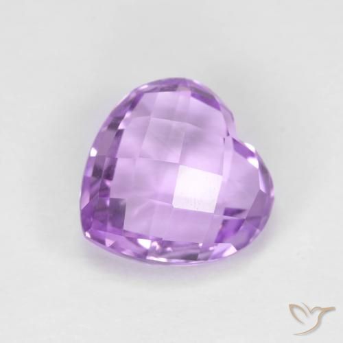 2.00ct Natürlicher Rosaig-violett Amethyst, Herz, VVS