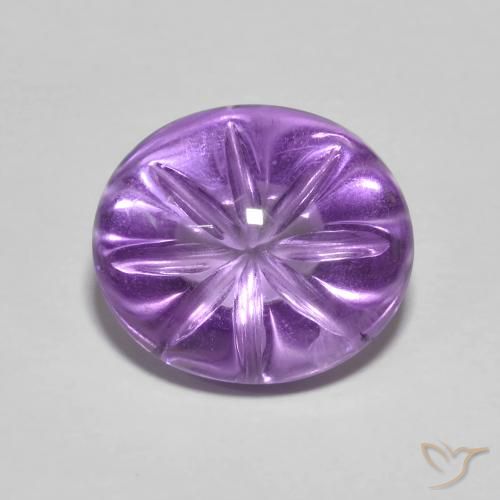 5.55ct Natürlicher Iris Violett Amethyst, Oval, Transparent