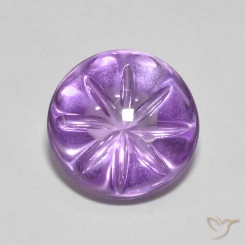 4.22ct Natürlicher Iris Violett Amethyst, Runden, Transparent