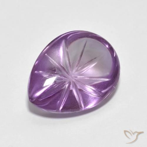 9,17 ctw natürlicher Hell-Mittelviolett Amethyst, Birnenform, Transparent