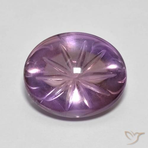 8.11ct Natürlicher Mittelviolett Amethyst, Oval, Transparent