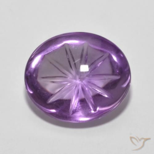 6.19ct Natürlicher Iris Violett Amethyst, Oval, Transparent
