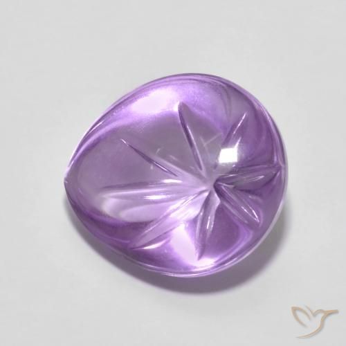 9,17 ctw natürlicher Mittelviolett Amethyst, Birnenform, Transparent