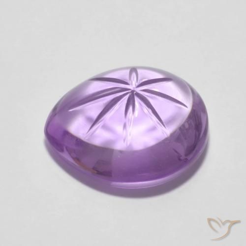 9,17 ctw natürlicher Mittelviolett Amethyst, Birnenform, Transparent