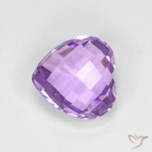 1.99ct Natürlicher Mittelviolett Amethyst, Herz, VVS