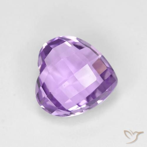 9,17 ctw natürlicher Mittelviolett Amethyst, Herz, VVS