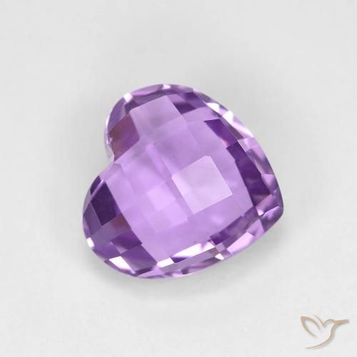 1.87ct Natürlicher Mittelviolett Amethyst, Herz, VVS