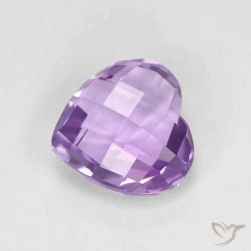 1.97ct Natürlicher Mittelviolett Amethyst, Herz, VVS