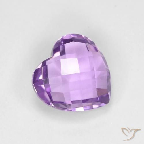 9,17 ctw natürlicher Mittelviolett Amethyst, Herz, VVS