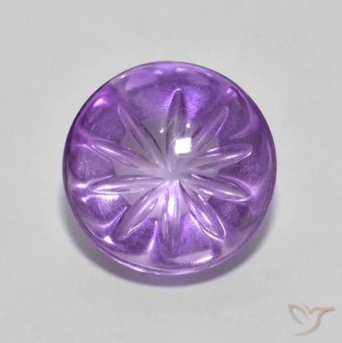 4.86ct Natürlicher tiefviolett Amethyst, Runden, Transparent
