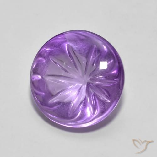 9,17 ctw natürlicher tiefviolett Amethyst, Runden, Transparent