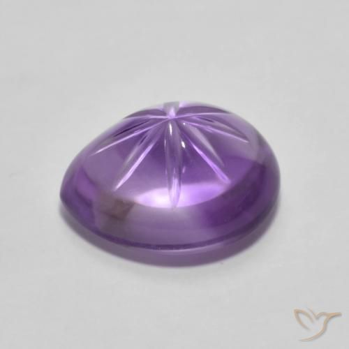 9,17 ctw natürlicher Mittelviolett Amethyst, Birnenform, Transparent