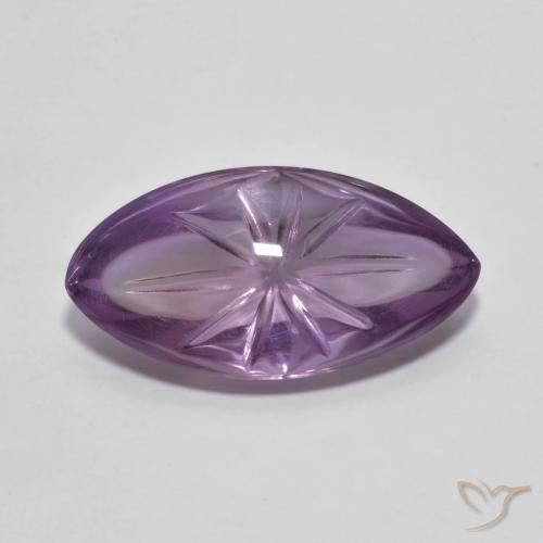 6.79ct Natürlicher Mittelviolett Amethyst, Marquise, Transparent