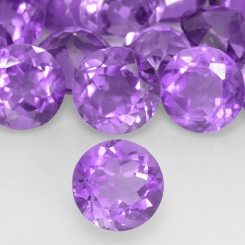 9,17 ctw natürlicher Lebhaftes Violett Amethyst, Rund Schliff, VS