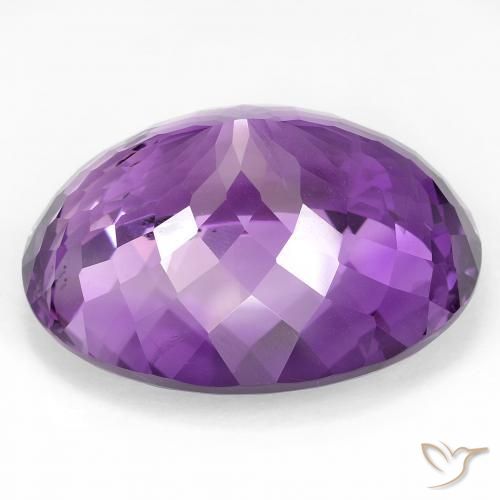 9,17 ctw natürlicher Medium Dark-Violet Amethyst, Oval, VS