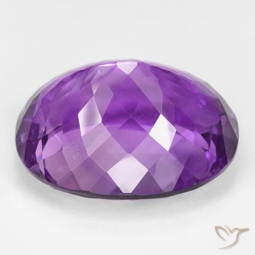 9,17 ctw natürlicher Lebhaftes Violett Amethyst, Oval, VVS-VS