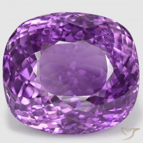 95.38ct Natürlicher Mittelviolettes Violett Amethyst, Kissen, VS