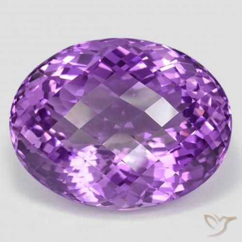 59.13ct Natürlicher Mittelviolettes Violett Amethyst, Oval, VVS-VS