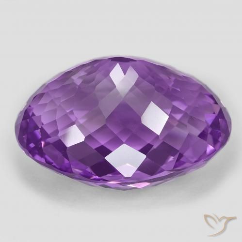 9,17 ctw natürlicher Mittelviolettes Violett Amethyst, Oval, VVS-VS