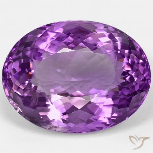 85.07ct Natürlicher Lebhaftes rosa Violett Amethyst, Oval, VVS-VS