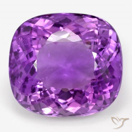 9,17 ctw natürlicher Lebhaftes Violett Amethyst, Kissenschliff, VVS