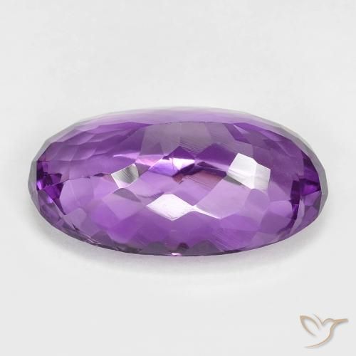 9,17 ctw natürlicher Mittelviolett Amethyst, Oval, VVS-VS