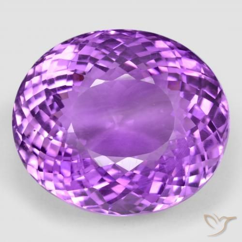 73.50ct Natürlicher Lilaisch-violett Amethyst, Oval, VVS-VS