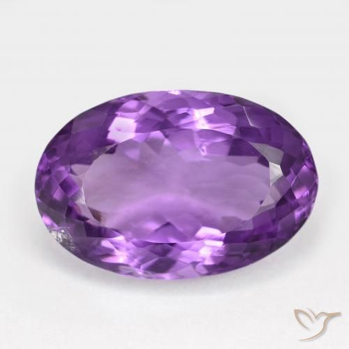 15.45ct Natürlicher Mittelviolett Amethyst, Oval, VS