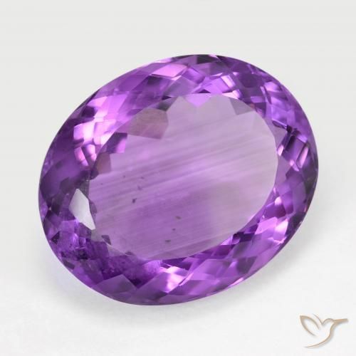 9,17 ctw natürlicher Lebhaftes Violett Amethyst, Oval, VS