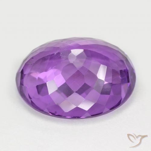 9,17 ctw natürlicher Lebhaftes Violett Amethyst, Oval, VS