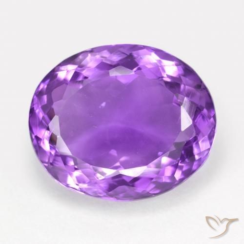13.38ct Natürlicher tiefviolett Amethyst, Oval, VVS-VS