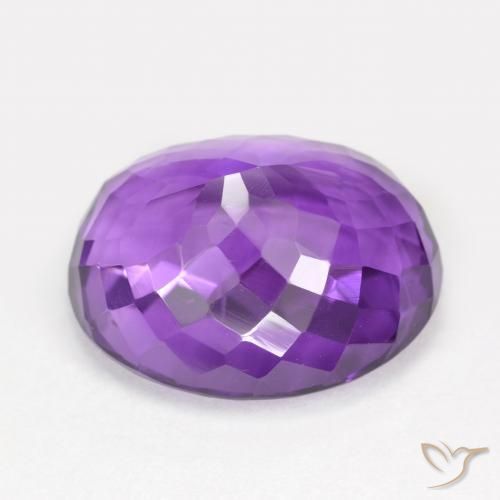 9,17 ctw natürlicher tiefviolett Amethyst, Oval, VVS-VS