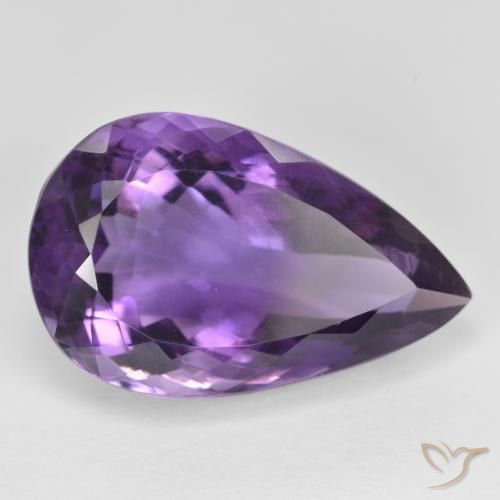 9,17 ctw natürlicher tiefviolett Amethyst, Birnenform, VS