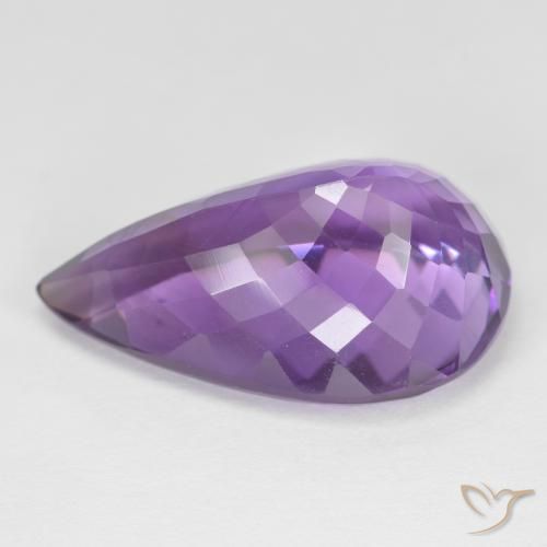 9,17 ctw natürlicher tiefviolett Amethyst, Birnenform, VS