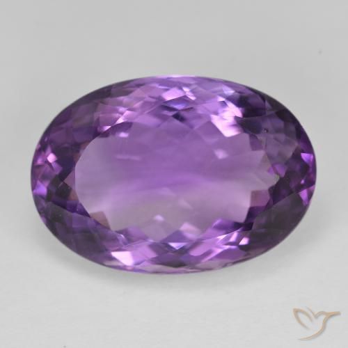 14.30ct Natürlicher Intensives Violett Amethyst, Oval, VS
