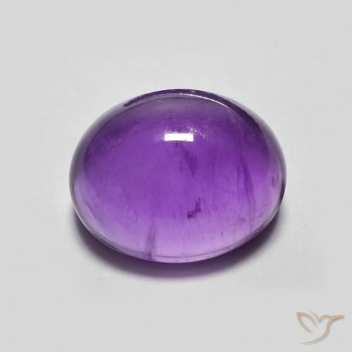 3.69ct Natürlicher Intensives Violett Amethyst, Oval, Transparent