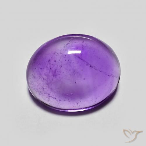 3.99ct Natürlicher tiefviolett Amethyst, Oval, Transparent