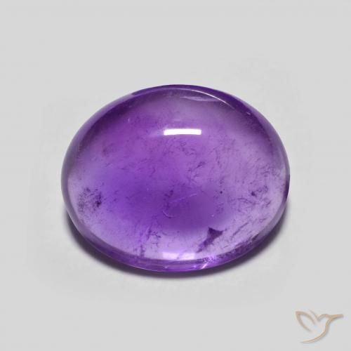 3.46ct Natürlicher Intensives Violett Amethyst, Oval, Transparent
