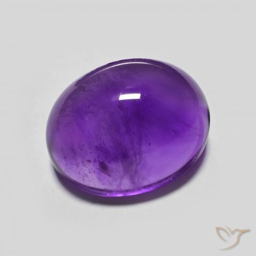9,17 ctw natürlicher Lebhaftes Violett Amethyst, Oval, Transparent