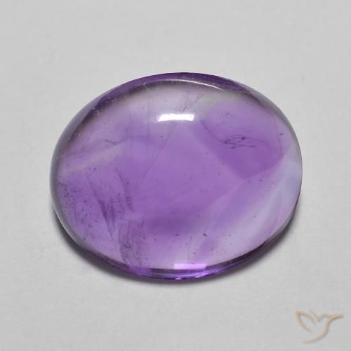 3.60ct Natürlicher Medium Light-Violet Amethyst, Oval, Transparent