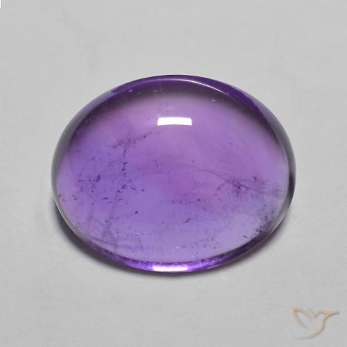 3,80 ctw natürlicher Intensives Violett Amethyst, Oval Schliff, Transparent