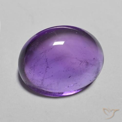 3,80 ctw natürlicher Intensives Violett Amethyst, Oval Schliff, Transparent