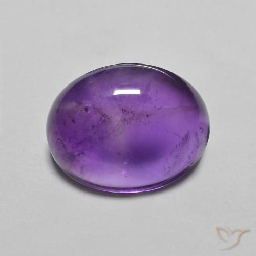 3.19ct Natürlicher Intensives Violett Amethyst, Oval, Transparent