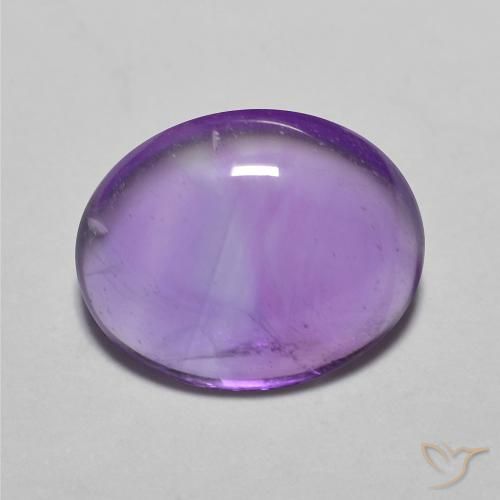 3.16ct Natürlicher Lebhaftes Violett Amethyst, Oval, Transparent