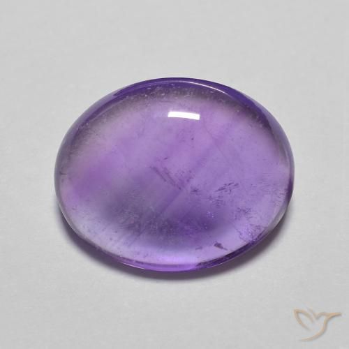 3.55ct Natürlicher Rosaig-violett Amethyst, Oval, Transparent
