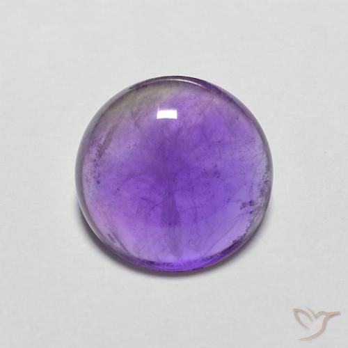3.98ct Natürlicher Mittelviolett Amethyst, Runden, Transparent